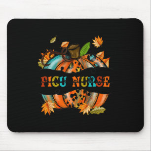 Tapis De Souris Merci gracieux béni PICU Infirmière Citrouille Aut