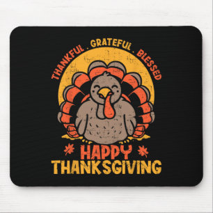 Tapis De Souris Merci Grateful Bon thanksgiving Turke
