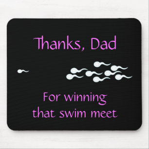 Tapis De Souris Merci, papa… pour gagner ce rassemblement de bai