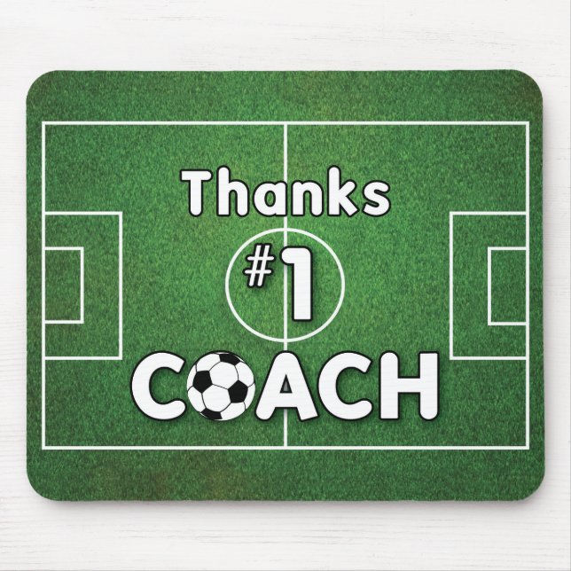 Tapis De Souris Merci Soccer Coach Grass Field (Devant)