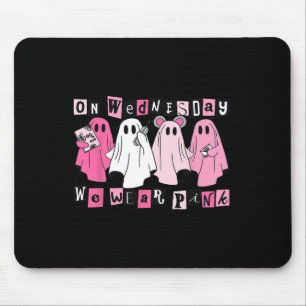 Tapis De Souris Mercredi, Nous Portons Un Joli Fantôme Rose Hallow