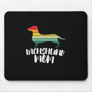 Tapis De Souris Mère Art Vintage Dachshund Maman