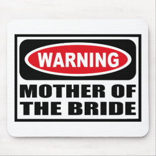 Tapis De Souris MÈRE d'avertissement de la JEUNE MARIÉE Mousepad