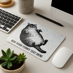 Tapis De Souris Mère de chat, je ne suis que peau et os pour l'ama