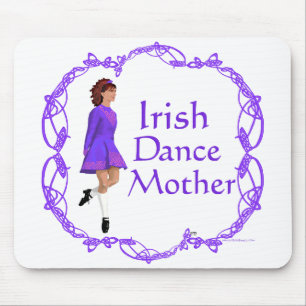 Tapis De Souris Mère de danse step Irlandaise - Violet