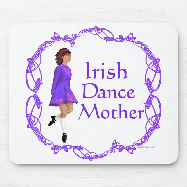 Tapis De Souris Mère de danse step Irlandaise - Violet (Devant)