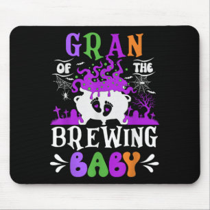 Tapis De Souris Mère de la future maman de bébé en route Halloween