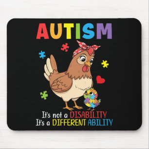 Tapis De Souris Mère de sensibilisation à l'autisme Poulet Capacit