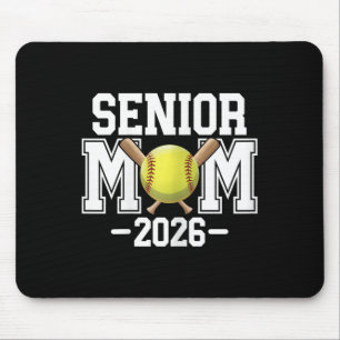 Tapis De Souris Mère senior de softball, Cl de 2026, soirée senior