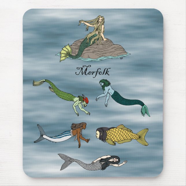 Tapis De Souris Merfolk (Devant)