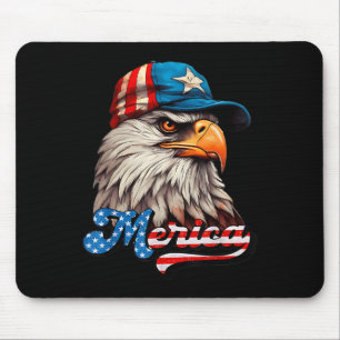 Tapis De Souris Merica - Aigle De Liberté Patriotique Usa - 4e De