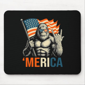 Tapis De Souris ‘merica Gorilla Flag Sungles Funny Patriotic 