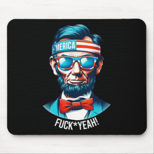 Tapis De Souris Merica Ouais Abraham Lincoln 4 juillet