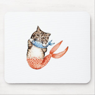 Tapis De Souris Mermaid Chat Purmaid