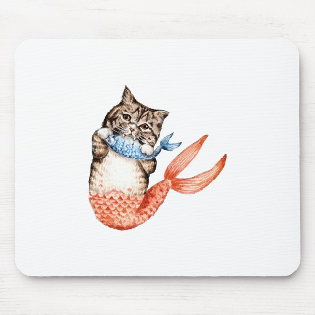 Tapis De Souris Mermaid Chat Purmaid (Devant)