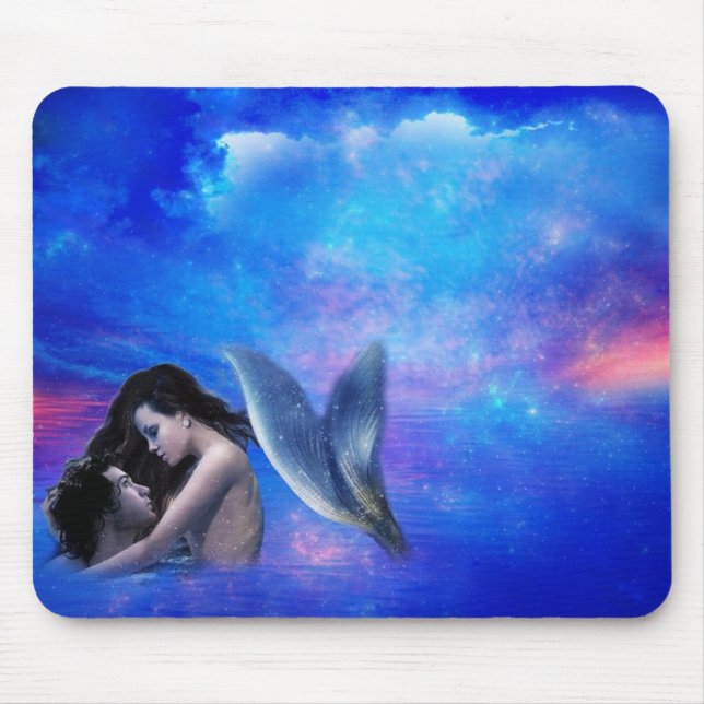 Tapis De Souris Mermaid Love Mousepad (Devant)