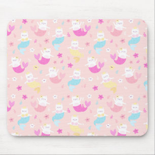 Tapis De Souris Mermaid Motif de Cat Cute