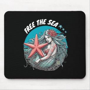 Tapis De Souris Mermaid Starfish Sea Nature De l'environnement Pro