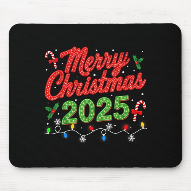 Tapis De Souris Merry Christmas For Women Men Boys Youth Xmas  (Devant)