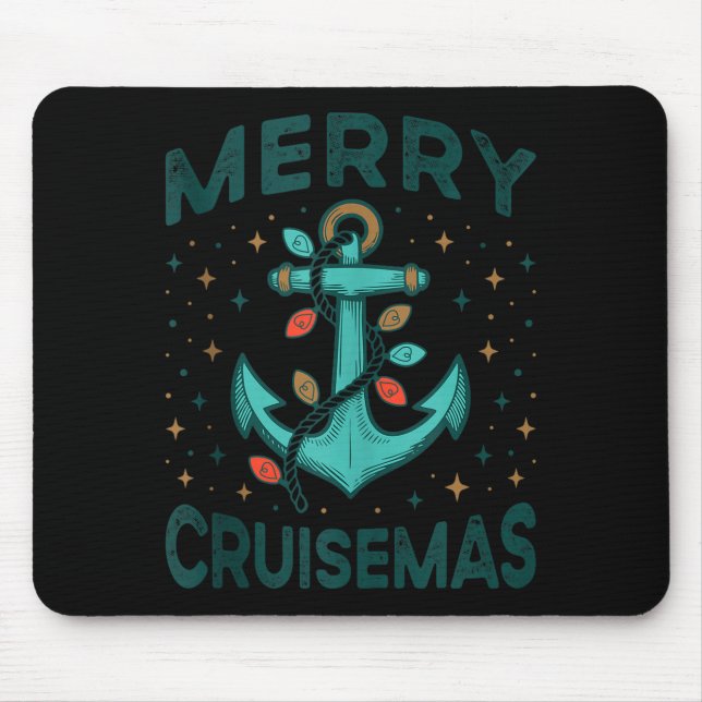Tapis De Souris Merry Cruisemas Cruise Christmas Light Matching Fa (Devant)