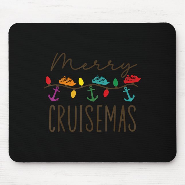 Tapis De Souris Merry Cruisemas Cruise Christmas Lights Matching F (Devant)