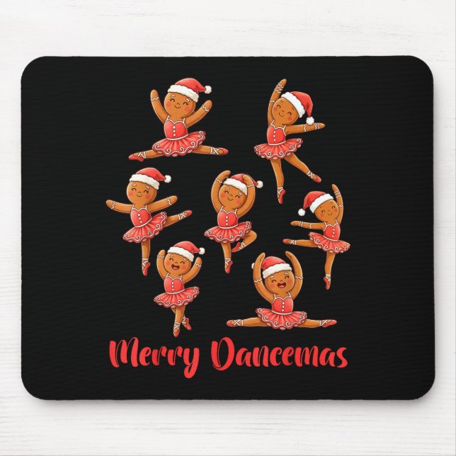 Tapis De Souris Merry Dancemas Ballet Dancer Gingerbread Teacher C (Devant)