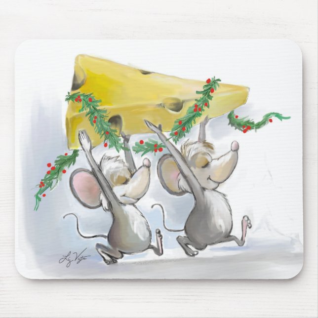 Tapis De Souris Merry Mice Mic & Mac Mousepad (Devant)
