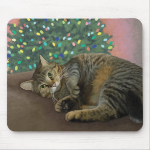 Tapis De Souris Merry Mischief - Christmas Kitty