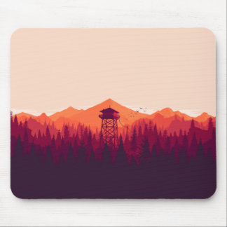 Tapis De Souris Merveilleuse Conception "FireWatch" Pour Pad Souri