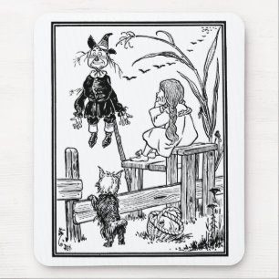 Tapis De Souris Merveilleux Magicien d'Oz, Dorothy Toto rencontre 
