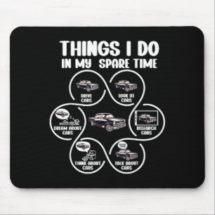 Tapis De Souris Mes choses voiture classique temps libre
