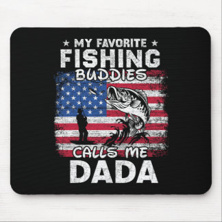 Tapis De Souris Mes copains de pêche préférés m'appellent Dada Fis