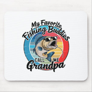 Tapis De Souris Mes copains de pêche préférés m'appellent Grandpa