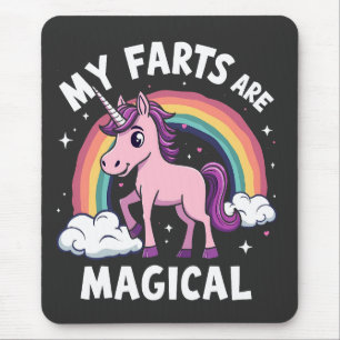 Tapis De Souris Mes Farts sont Magique Funny Unicorn Arc-en-ciel