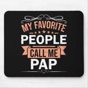 Tapis De Souris Mes personnes préférées m'appellent Pap Retro Men