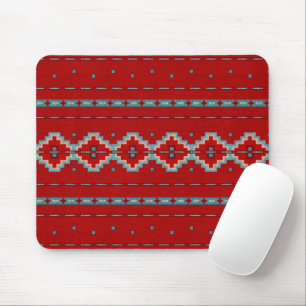 Tapis De Souris Mesas sud-ouest Rouge et Turquoise