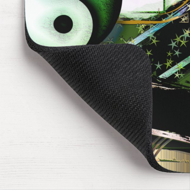 Tapis De Souris Mess of design objects & symbols with rough effect (Coin)