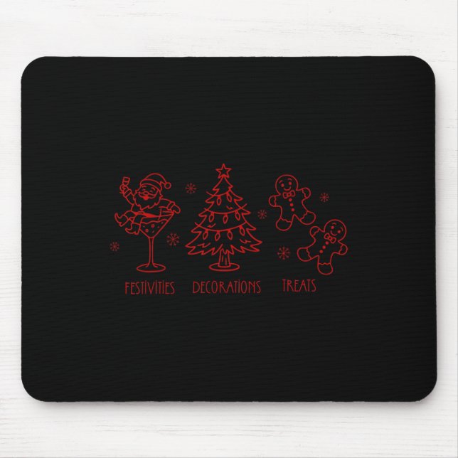 Tapis De Souris Message de Noël Caché Subtil Drôle Trump Xmas P (Devant)