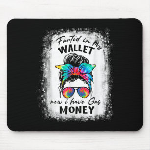 Tapis De Souris Messy Bun Retro J'Ai Farci Dans Mon Portefeuille M