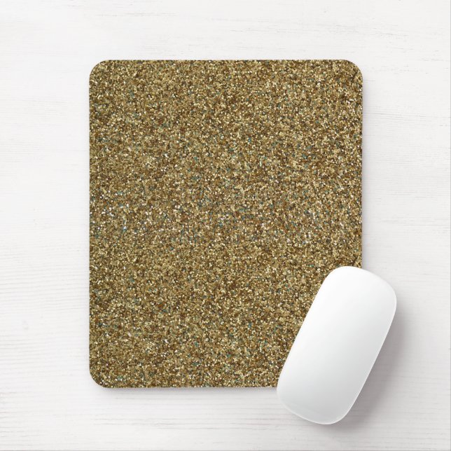 Tapis de souris métallisé avec impression à paille (Avec souris)