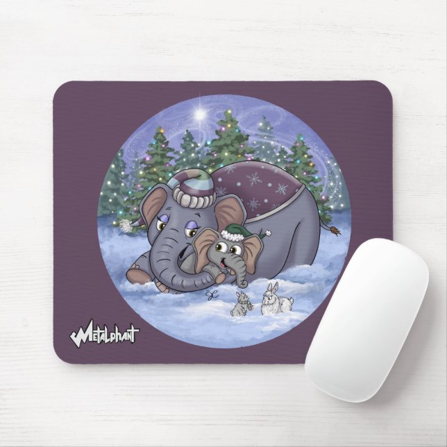 Tapis de souris Metalphant Wilbur & Maman (Avec souris)