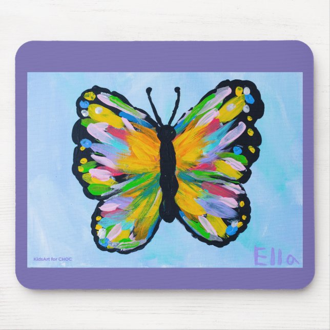 Tapis De Souris Métamorphose - Art pour enfants pour CHOC (Devant)