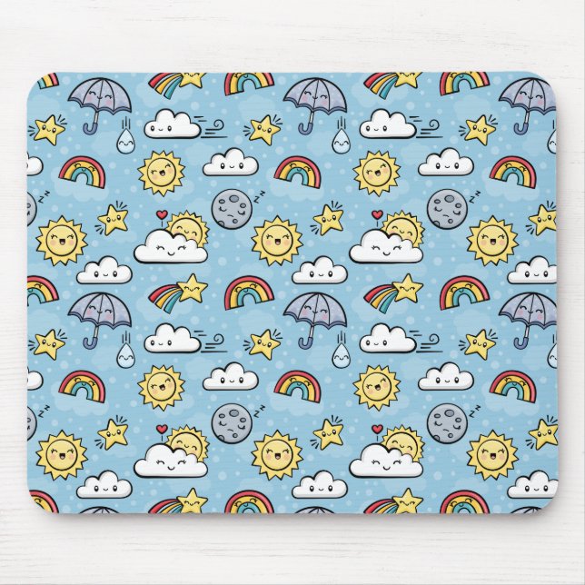 Tapis De Souris Météo mignonne (Devant)