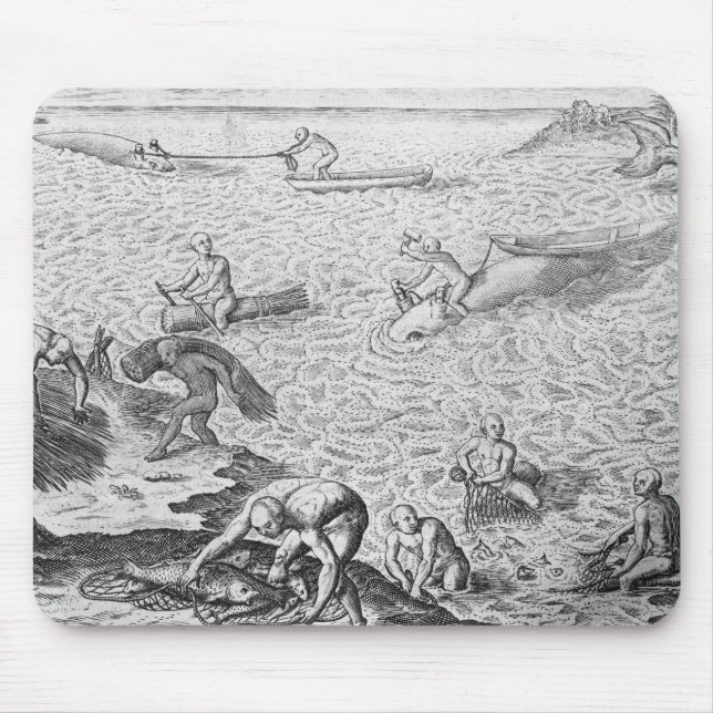 Tapis De Souris Méthode indienne de pêche à la baleine, d'un (Devant)