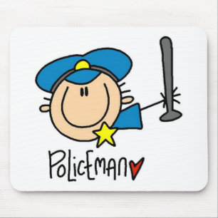 Tapis De Souris Métier d'agent de police