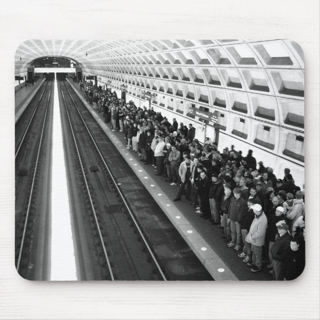 Tapis De Souris Métro B&W Mousepad (Devant)