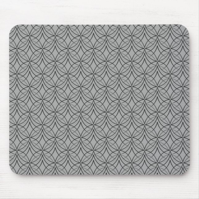 Tapis De Souris Métro gris clair Retro Mousepad (Devant)