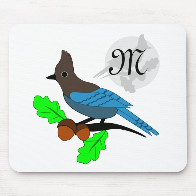 Tapis De Souris Metteur Blue Jay Monogram (Devant)