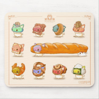 Tapis De Souris Mewshroom dans la bouche de pain