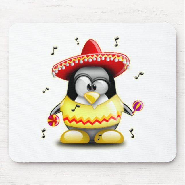 Tapis De Souris Mexicain Tux (Devant)